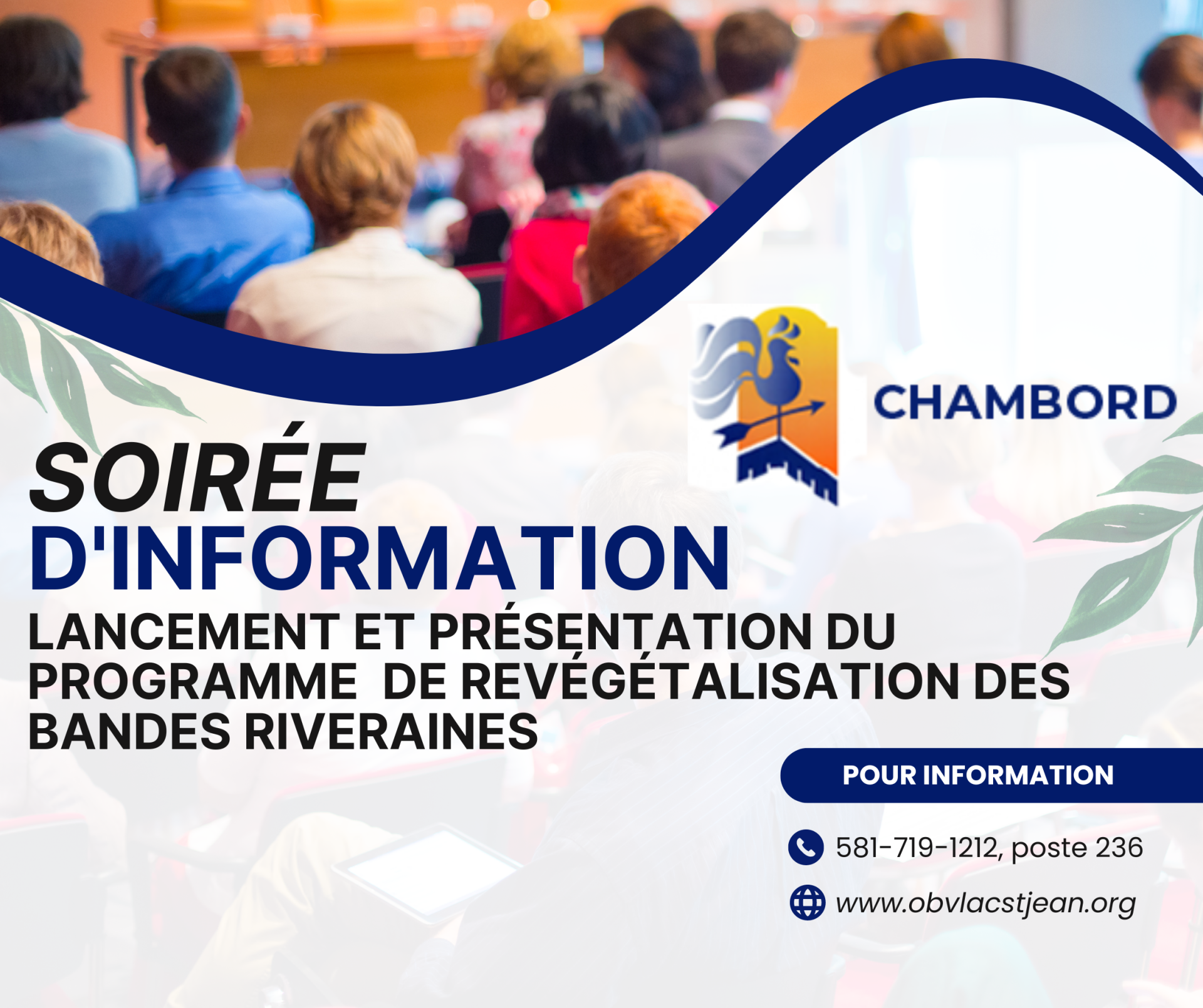 Bandes riveraines - Soirée d'information - Chambord
